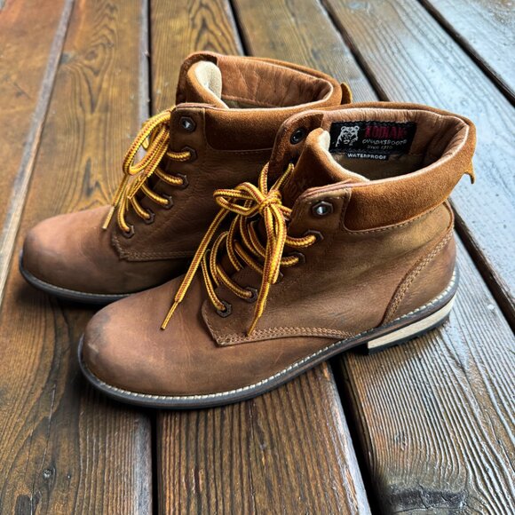 Kodiak Camel Color Waterproof Leather Lace Up Boots in Women's 9 - Picture 5 of 11
